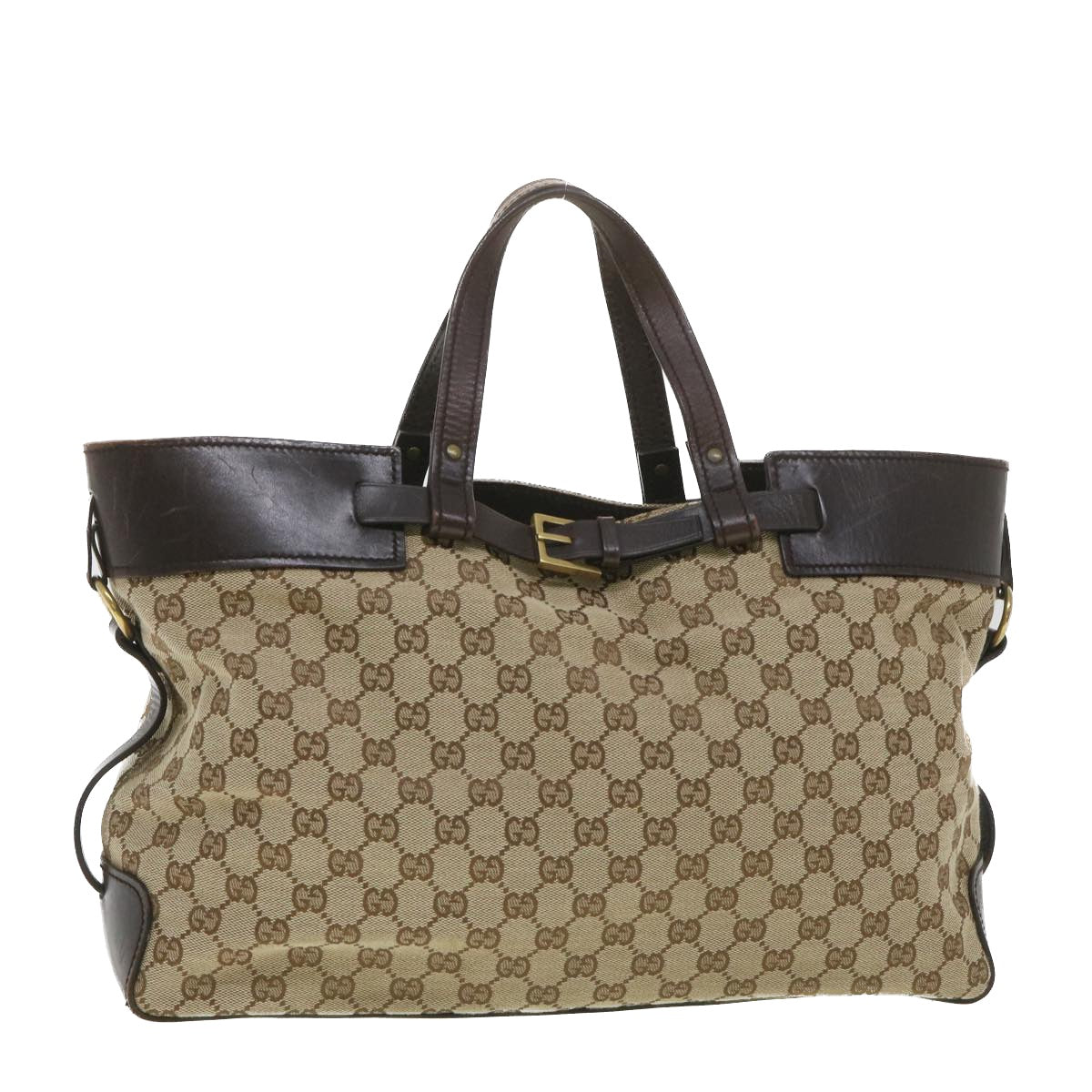 GUCCI GG Canvas Hand Bag Beige 106251 37968
