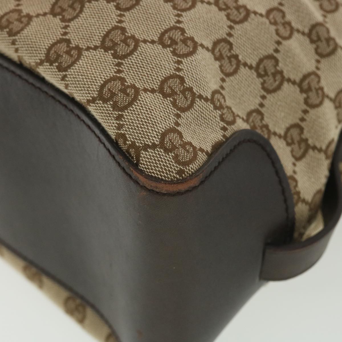 GUCCI GG Canvas Hand Bag Beige 106251 37968