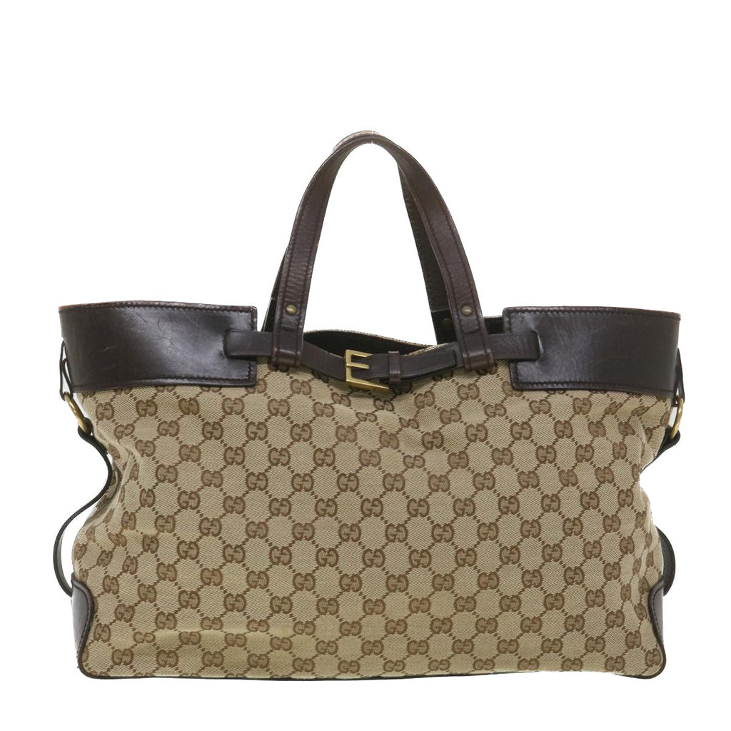 GUCCI GG Canvas Hand Bag Beige 106251 37968