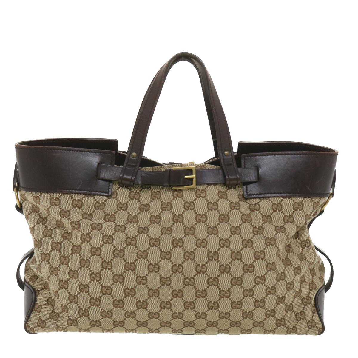GUCCI GG Canvas Hand Bag Beige 106251 37968