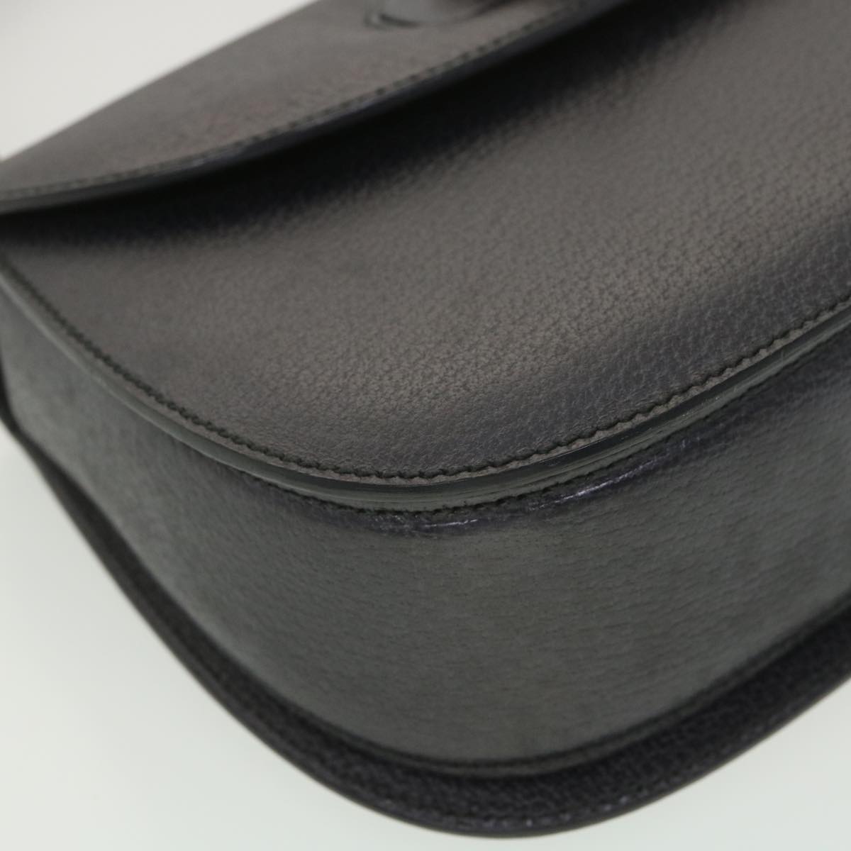 GUCCI Bamboo Hand Bag Leather Gray 000.926.0633 37969