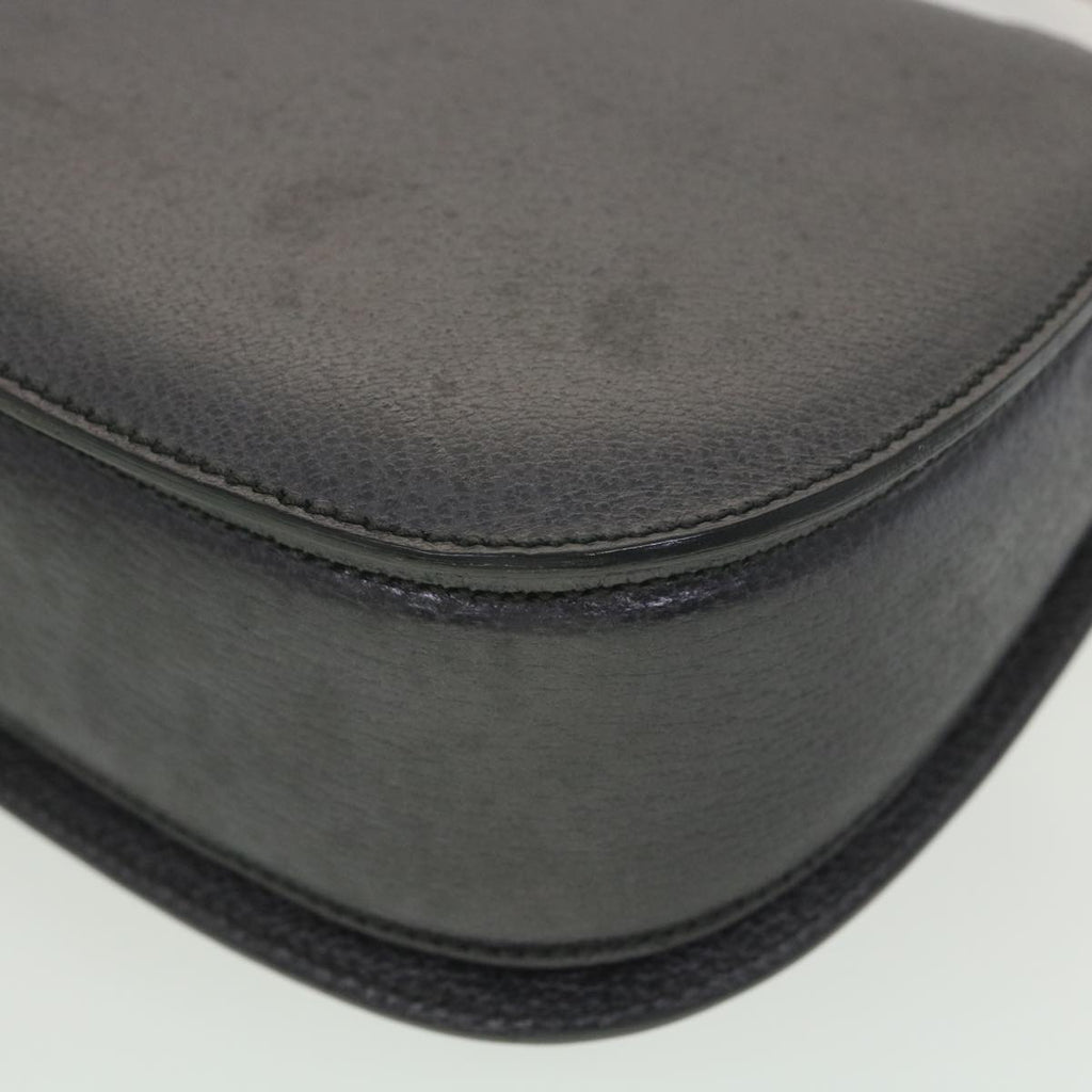 GUCCI Bamboo Hand Bag Leather Gray 000.926.0633 37969
