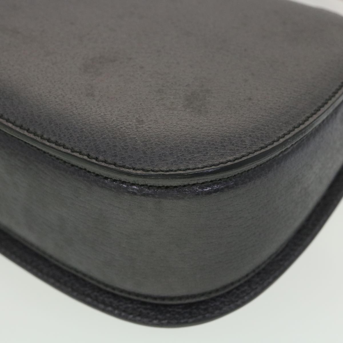 GUCCI Bamboo Hand Bag Leather Gray 000.926.0633 37969