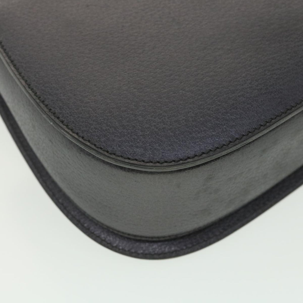 GUCCI Bamboo Hand Bag Leather Gray 000.926.0633 37969