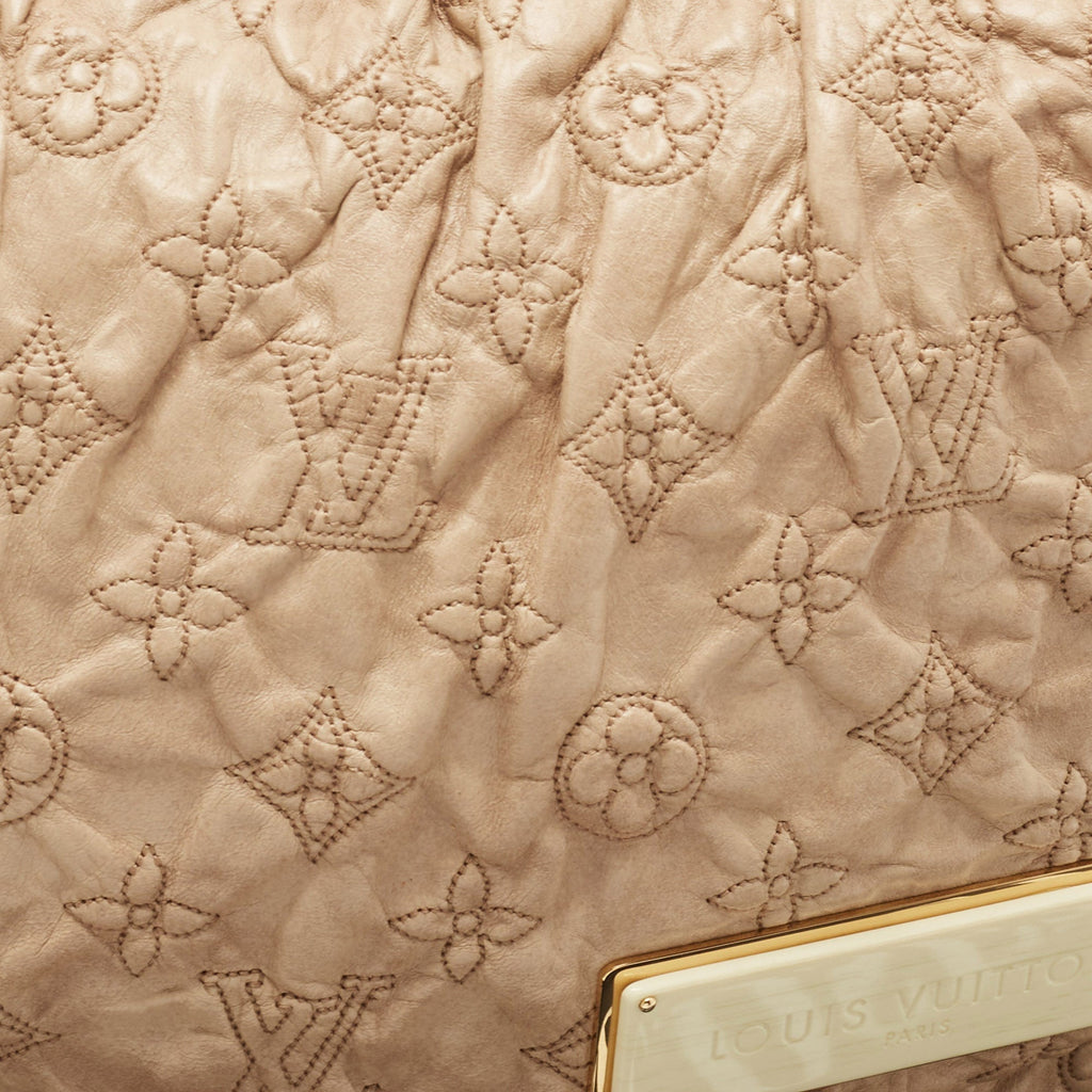 Louis Vuitton Ecru Monogram Leather Limited Edition Olympe Nimbus Gm Bag