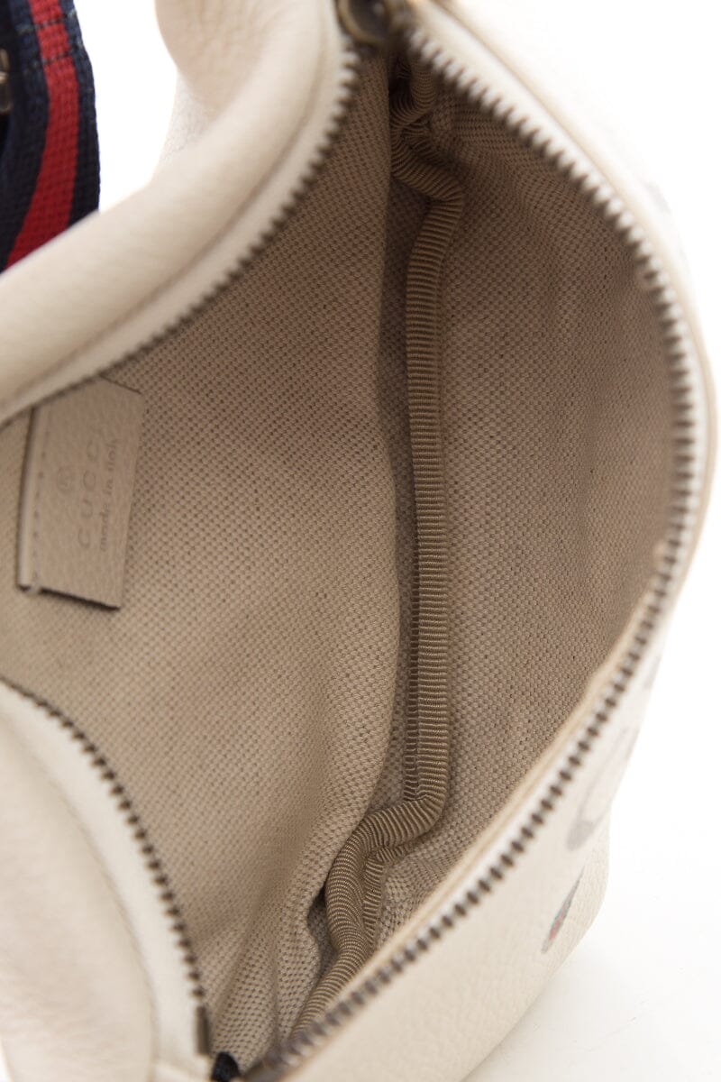 Gucci Vintage Logo Ivory Leather Belt Bag