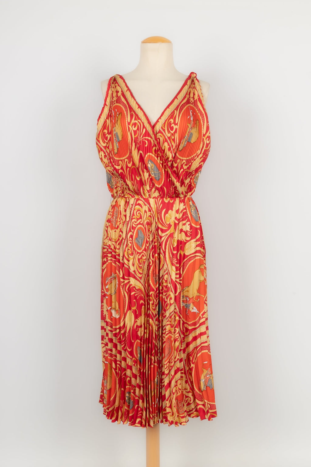 Robe plissÃƒÆ’Ã‚Â©e en soie HermÃƒÆ’Ã‚Â¨s