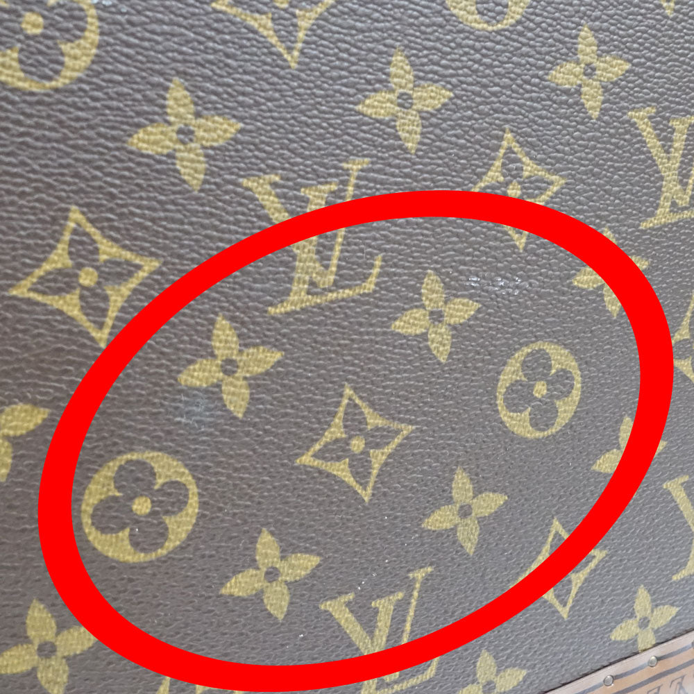 Louis Vuitton Monogram Alzer 60 M21228 Brown Trunk Trunk Trunk Hardcase Travel