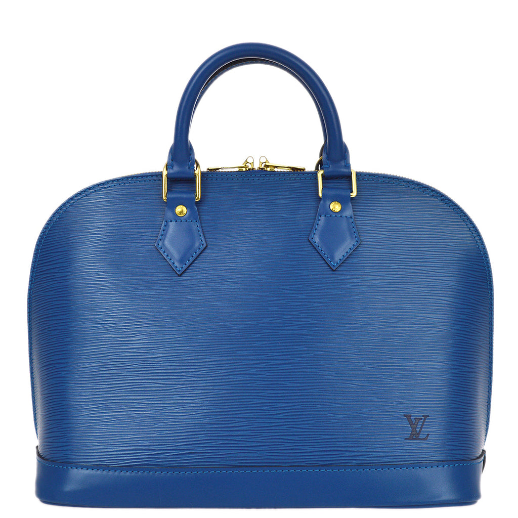 Louis Vuitton 1999 Blue Epi Alma Handbag M52145