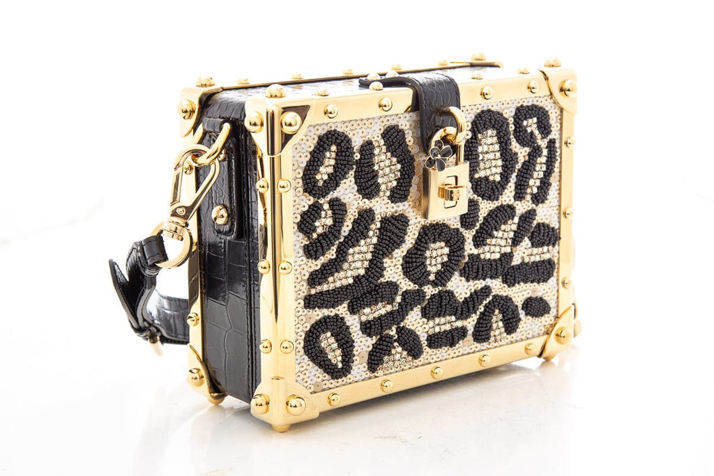 Dolce & Gabbana Black & Gold Dolce Box Handbag