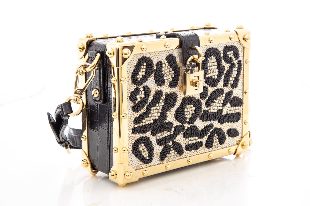 Dolce & Gabbana Black & Gold Dolce Box Handbag