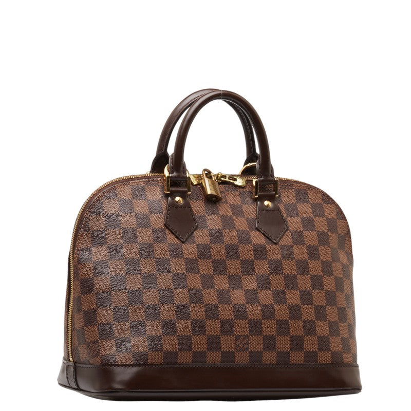 Louis Vuitton Almaty PM Handbag N53151 Brown PVC Leather  Louis Vuitton