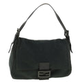 FENDI Mamma Baguette Shoulder Bag Canvas Gray 2370/26325/008 38011