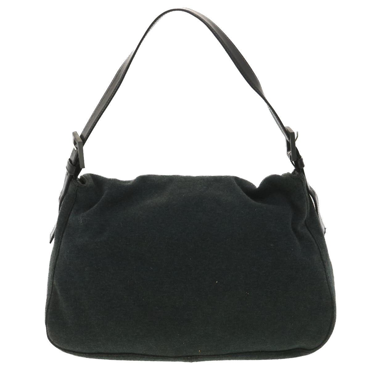 FENDI Mamma Baguette Shoulder Bag Canvas Gray 2370/26325/008 38011