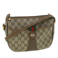 GUCCI GG Canvas Web Sherry Line Shoulder Bag Beige Red Green 38014