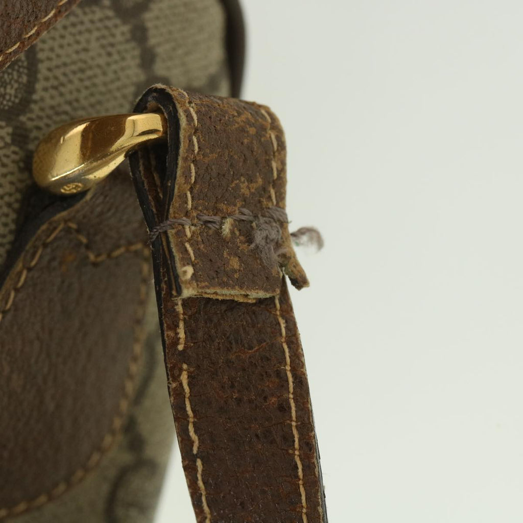 GUCCI GG Canvas Web Sherry Line Shoulder Bag Beige Red Green 38014