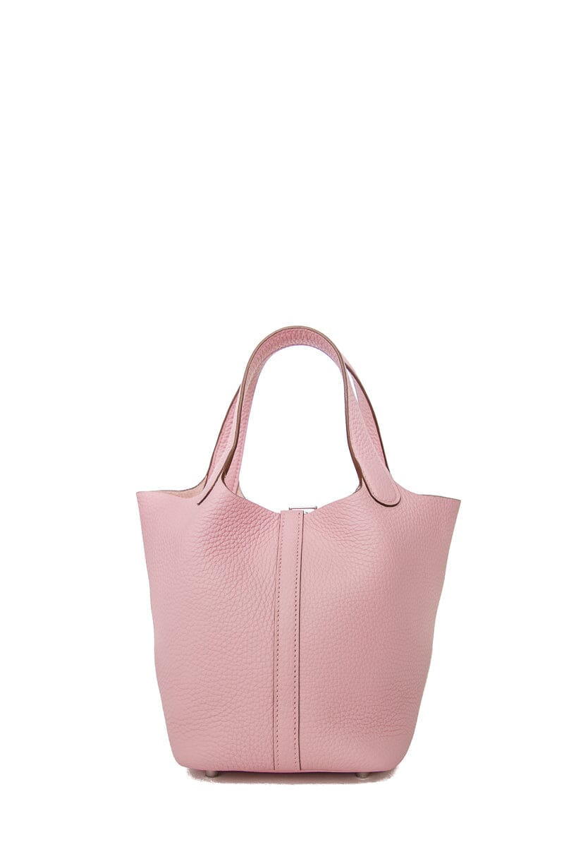 HermÃƒÆ’Ã‚Â¨s Mauve Sylvestre Picotin 18 PHW Tote