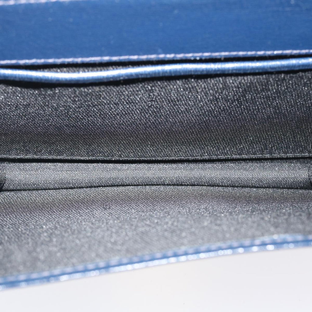 FENDI Hand Bag Leather 2way Navy 38043