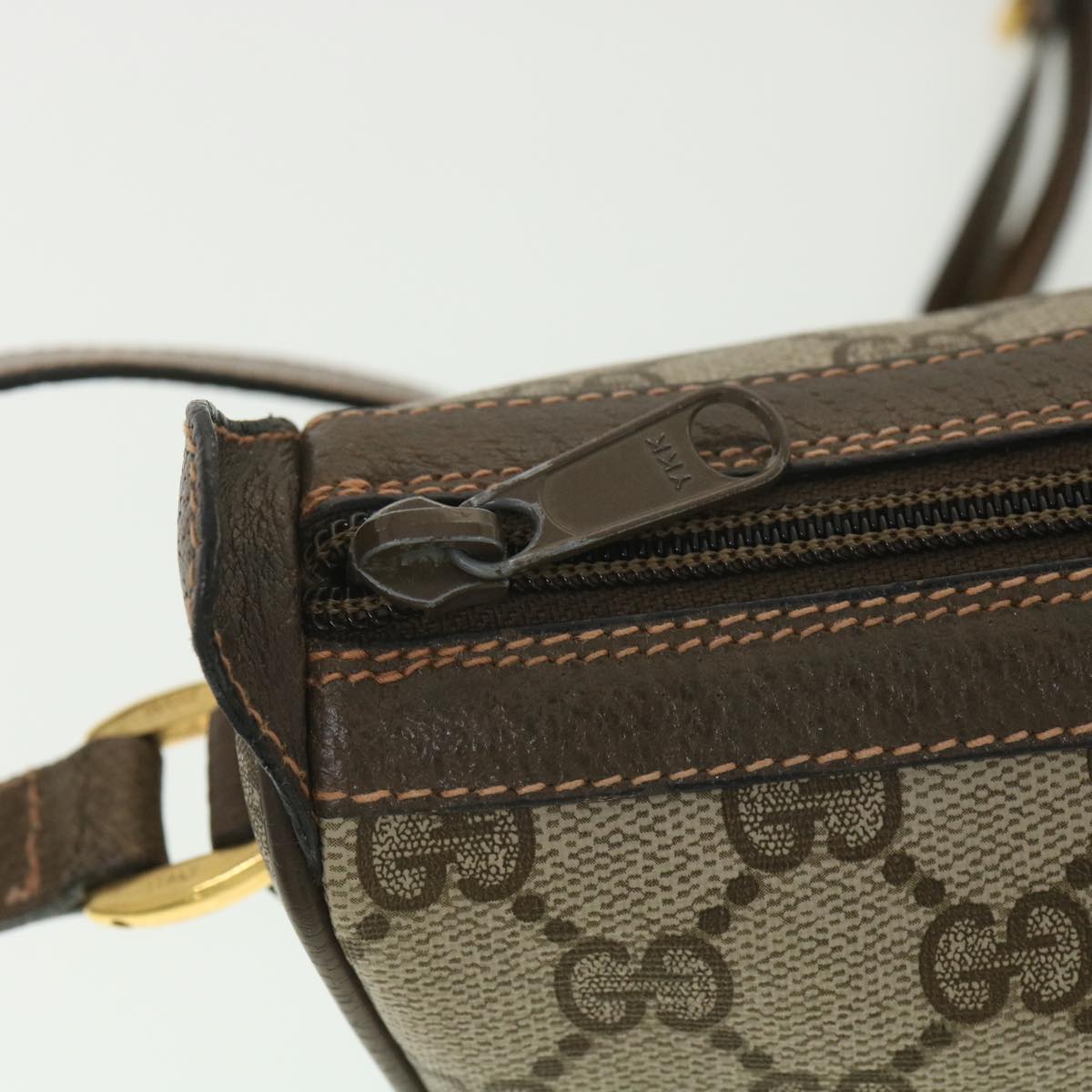 GUCCI GG Canvas Web Sherry Line Shoulder Bag Beige Red 89 02 054 38094