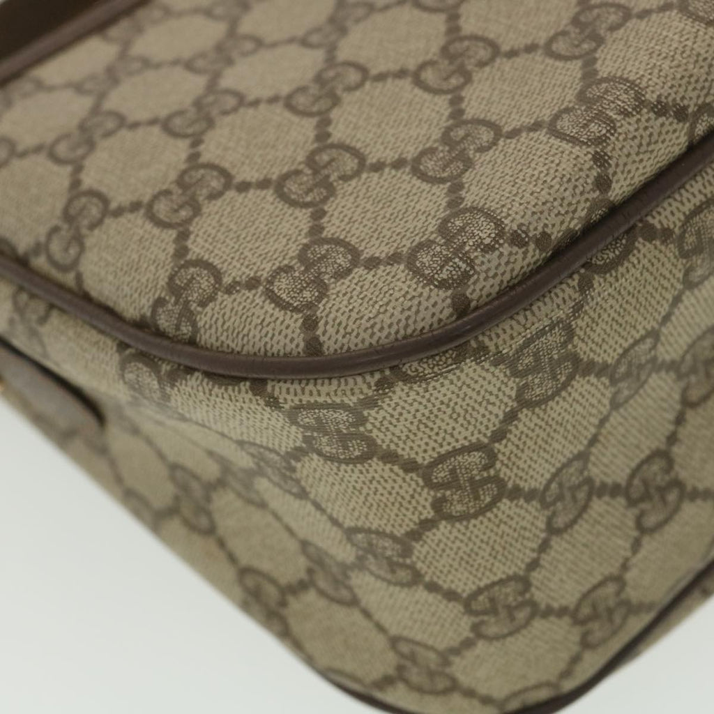 GUCCI GG Canvas Web Sherry Line Shoulder Bag Beige Red 89.02.077 38096