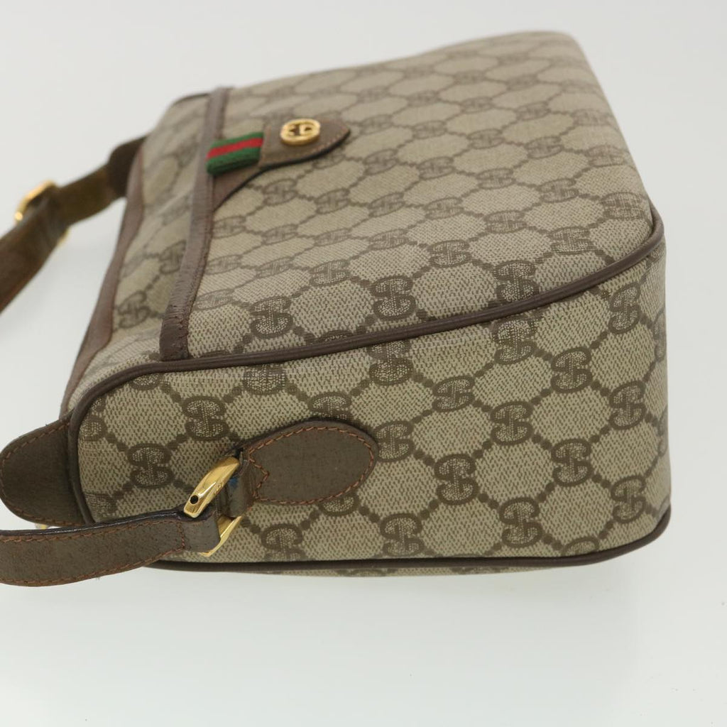 GUCCI GG Canvas Web Sherry Line Shoulder Bag Beige Red 89.02.077 38096