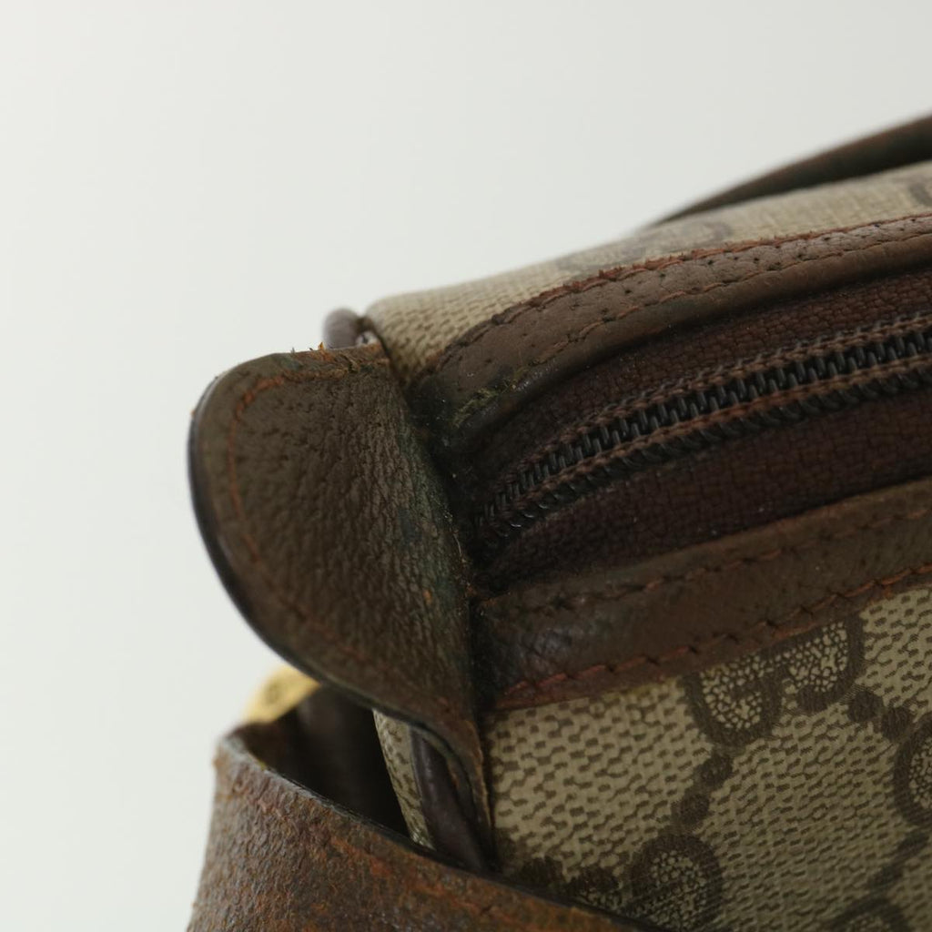 GUCCI GG Canvas Web Sherry Line Shoulder Bag Beige Red 89.02.077 38096