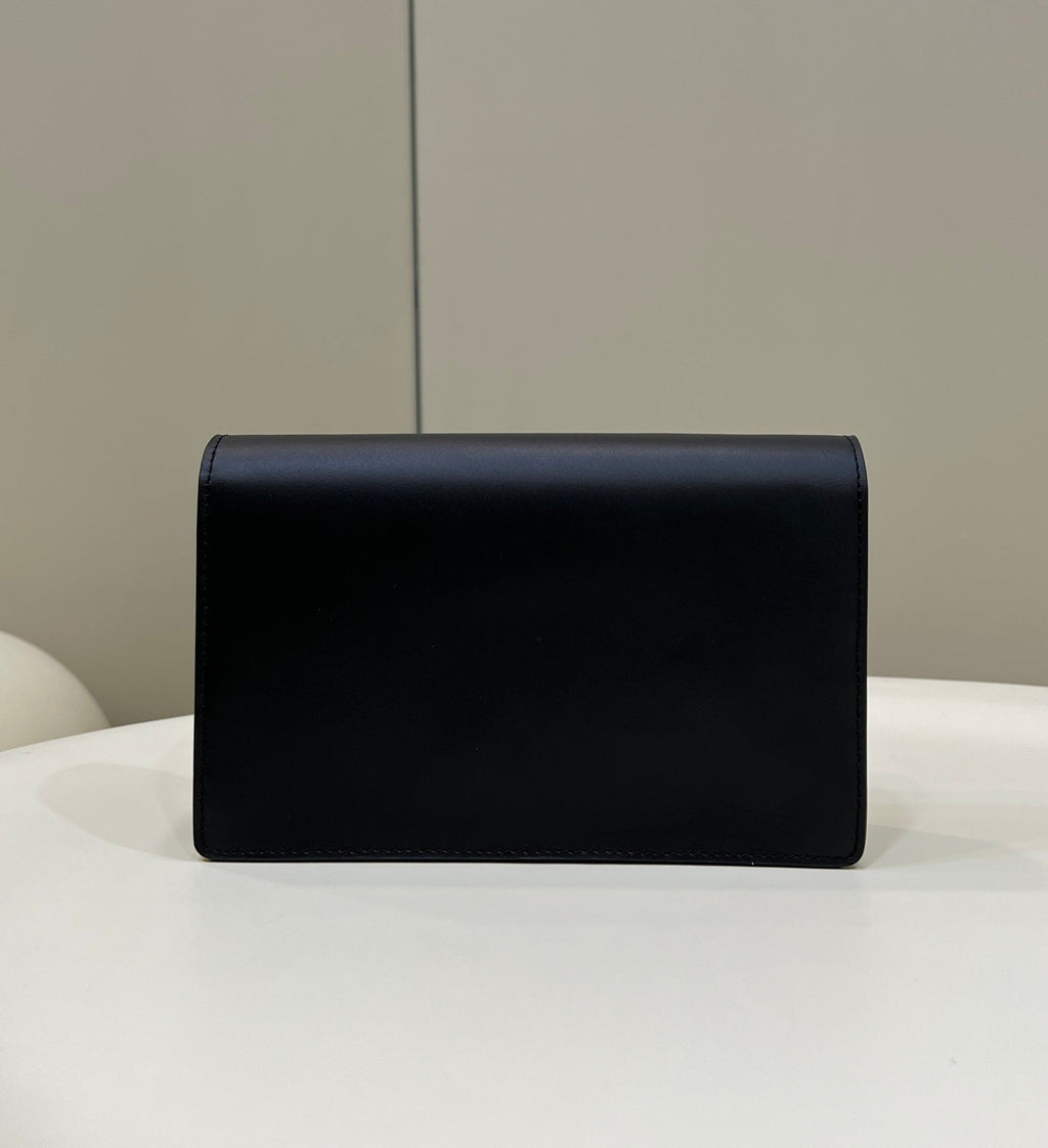 FI Wallet On Chain Mini Black Bag For Woman 13.5cm/5.5in
