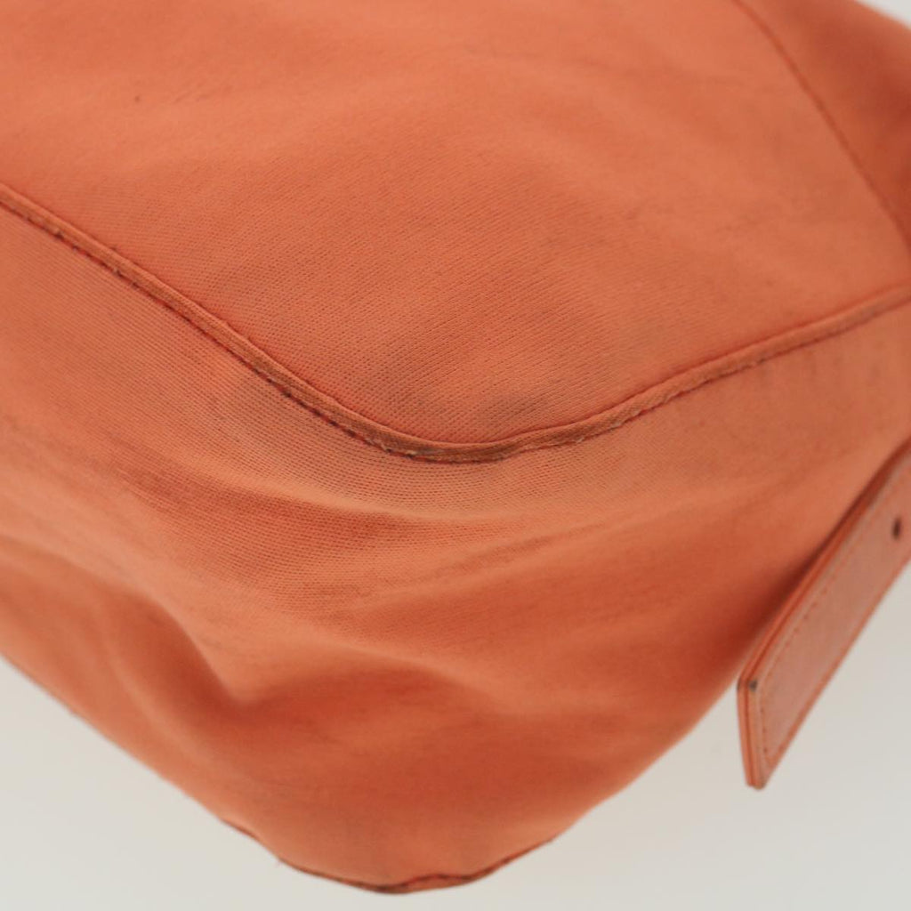 FENDI Mamma Baguette Shoulder Bag Nylon Orange 2321.26566.018 38105
