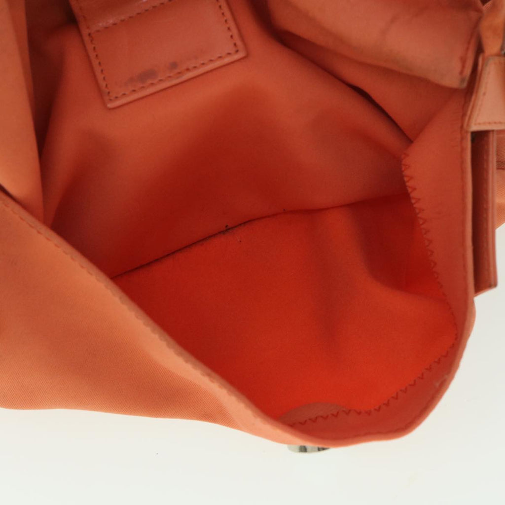 FENDI Mamma Baguette Shoulder Bag Nylon Orange 2321.26566.018 38105