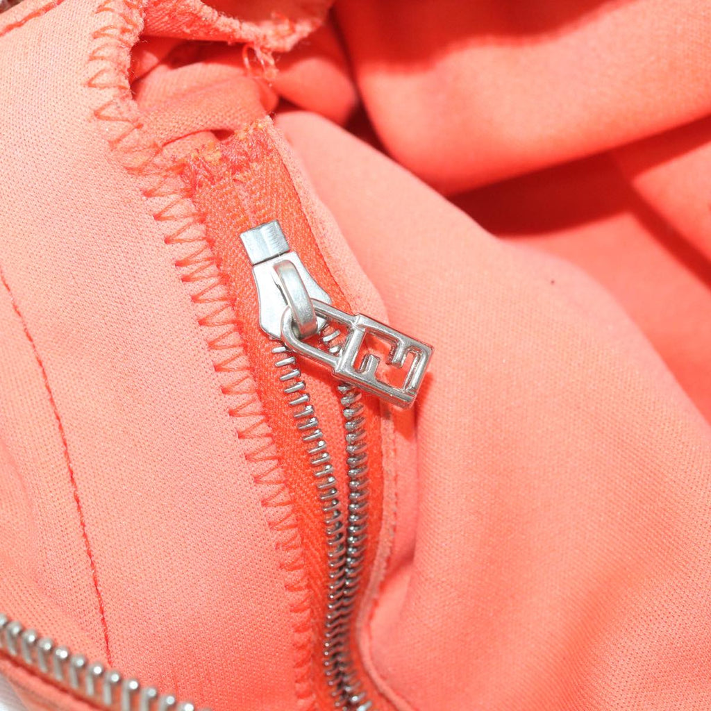 FENDI Mamma Baguette Shoulder Bag Nylon Orange 2321.26566.018 38105