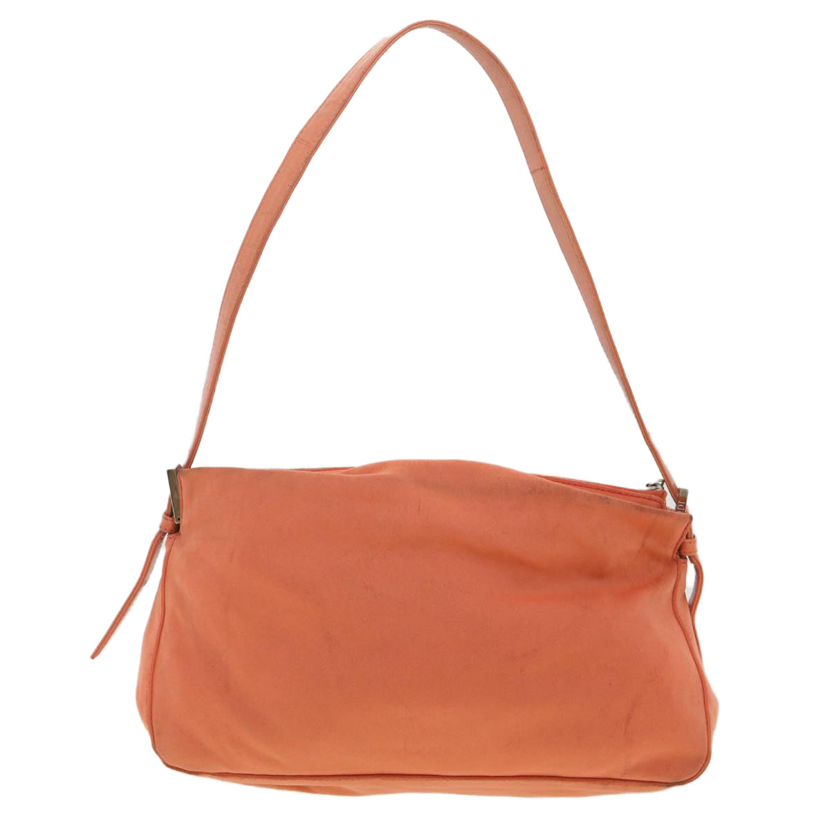 FENDI Mamma Baguette Shoulder Bag Nylon Orange 2321.26566.018 38105