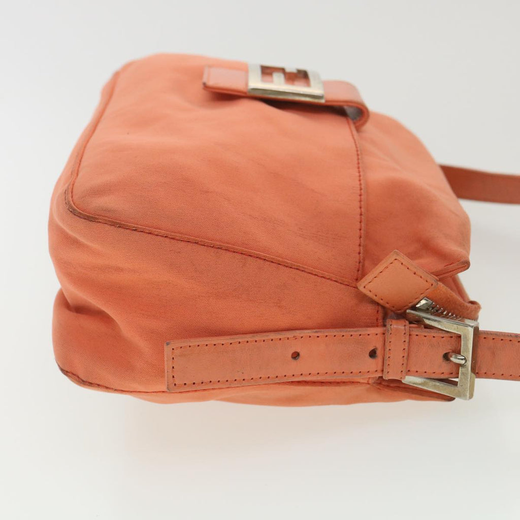 FENDI Mamma Baguette Shoulder Bag Nylon Orange 2321.26566.018 38105