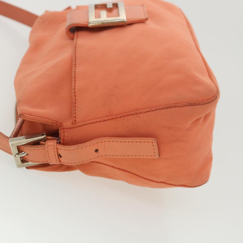 FENDI Mamma Baguette Shoulder Bag Nylon Orange 2321.26566.018 38105