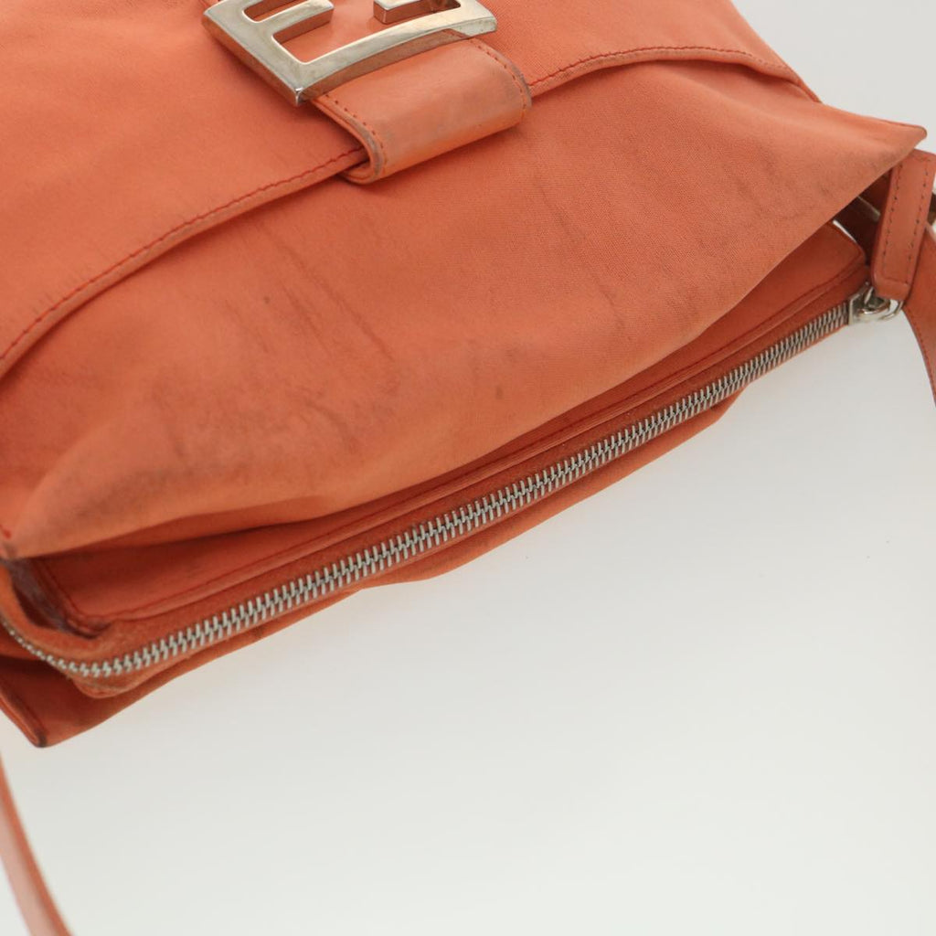 FENDI Mamma Baguette Shoulder Bag Nylon Orange 2321.26566.018 38105