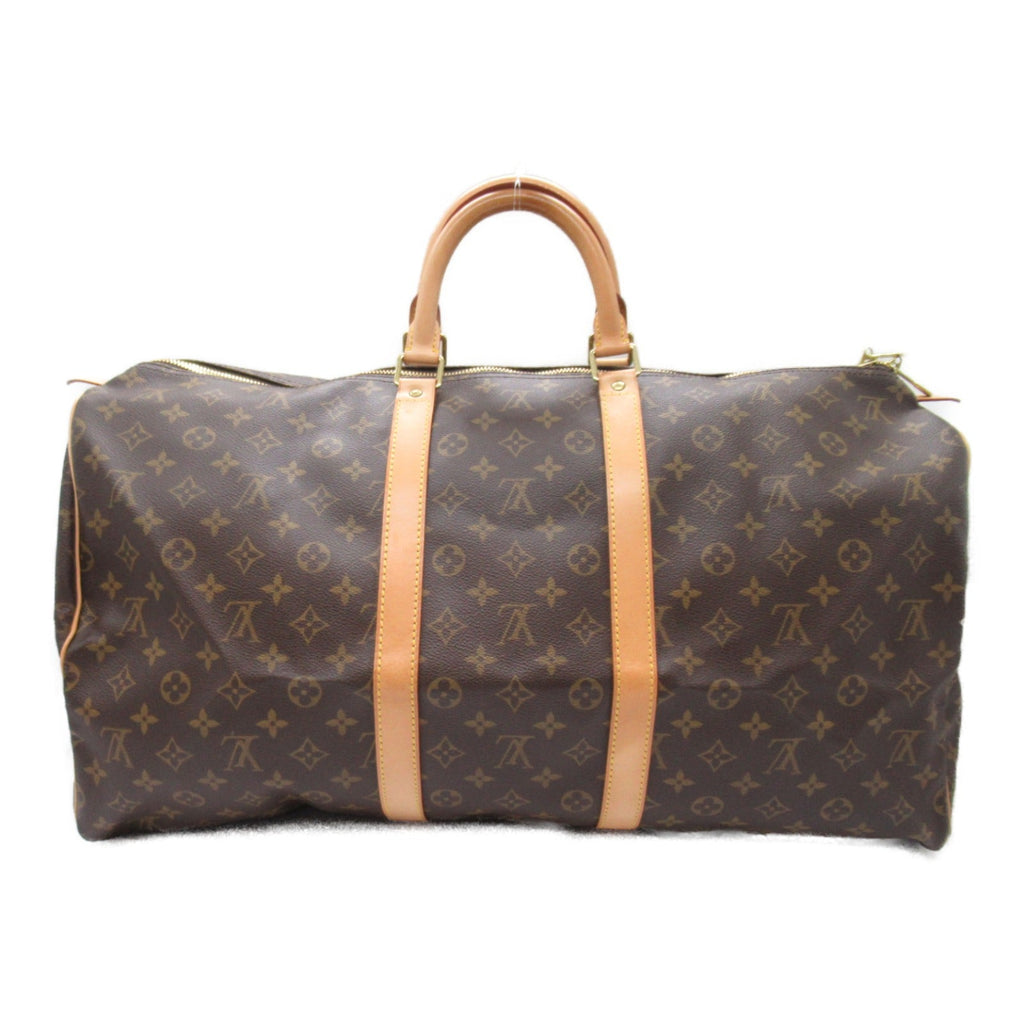 ルイ・ヴィトン LOUIS VUITTON キーポル55 ボストンバッグ ボストンバッグ バッグ PVCコーティングキャンバス モノグラム メンズ レディース ブラウン系 M41424 【中古】｜BRANDOFF
