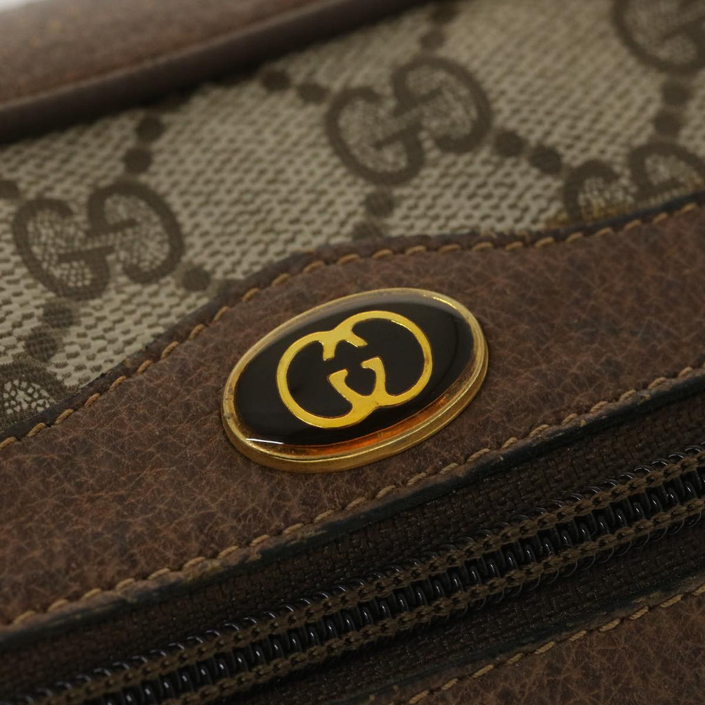 GUCCI GG Canvas Web Sherry Line Shoulder Bag Beige Red 98 02 004 38305