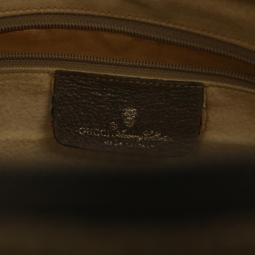GUCCI GG Canvas Web Sherry Line Boston Bag Beige Red Green 40.02.007 38308