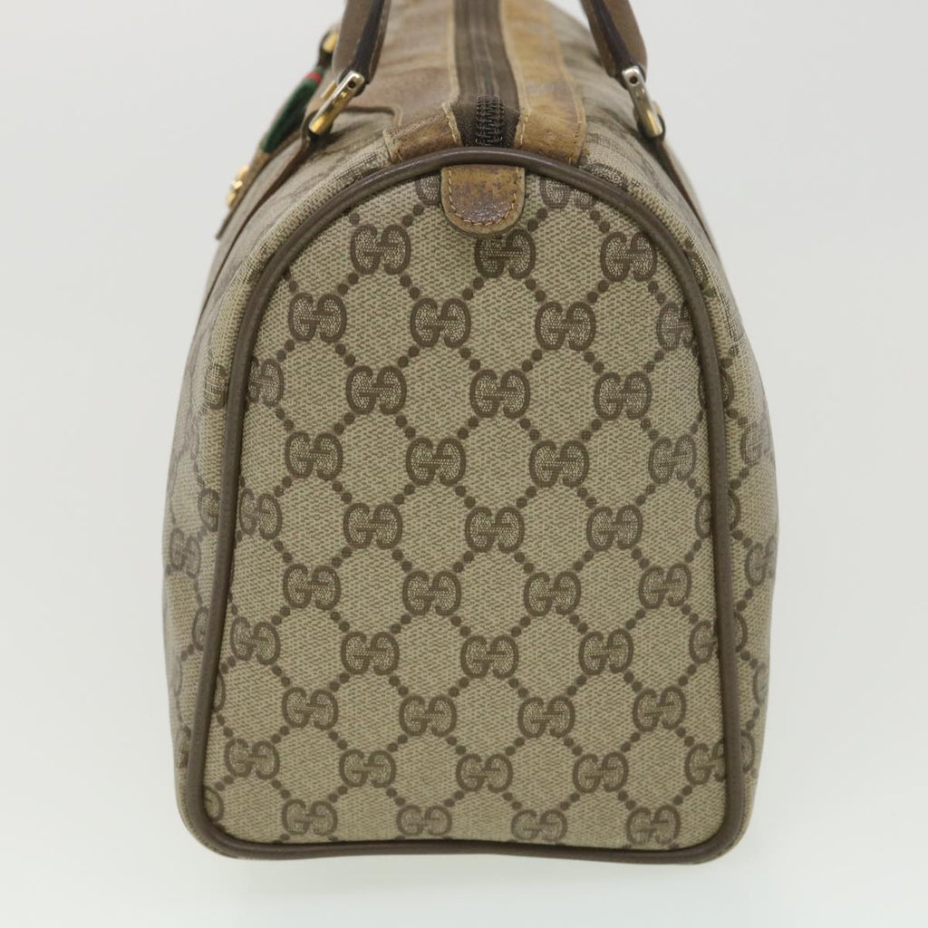 GUCCI GG Canvas Web Sherry Line Boston Bag Beige Red Green 40.02.007 38308