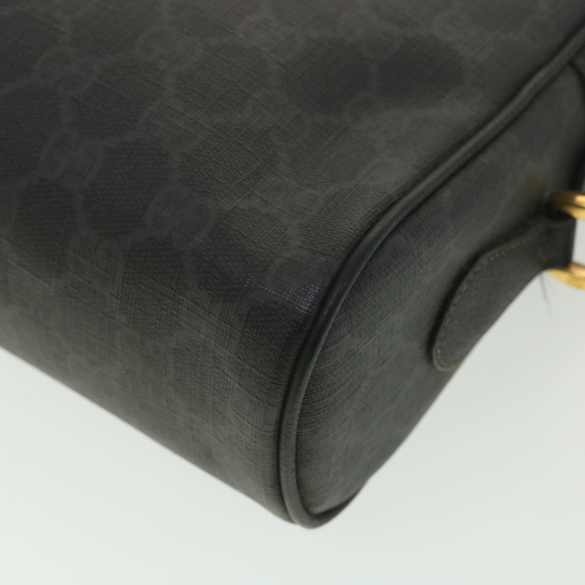 GUCCI GG Canvas Web Sherry Line Shoulder Bag Black Red 119.02.088 38314
