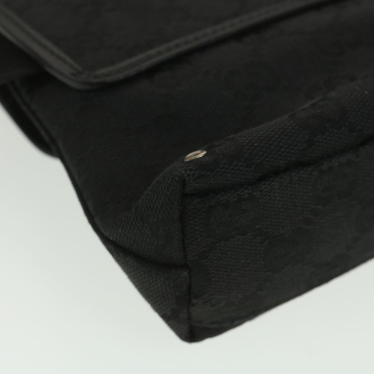 GUCCI GG Canvas Waist bag Black 92543 38318