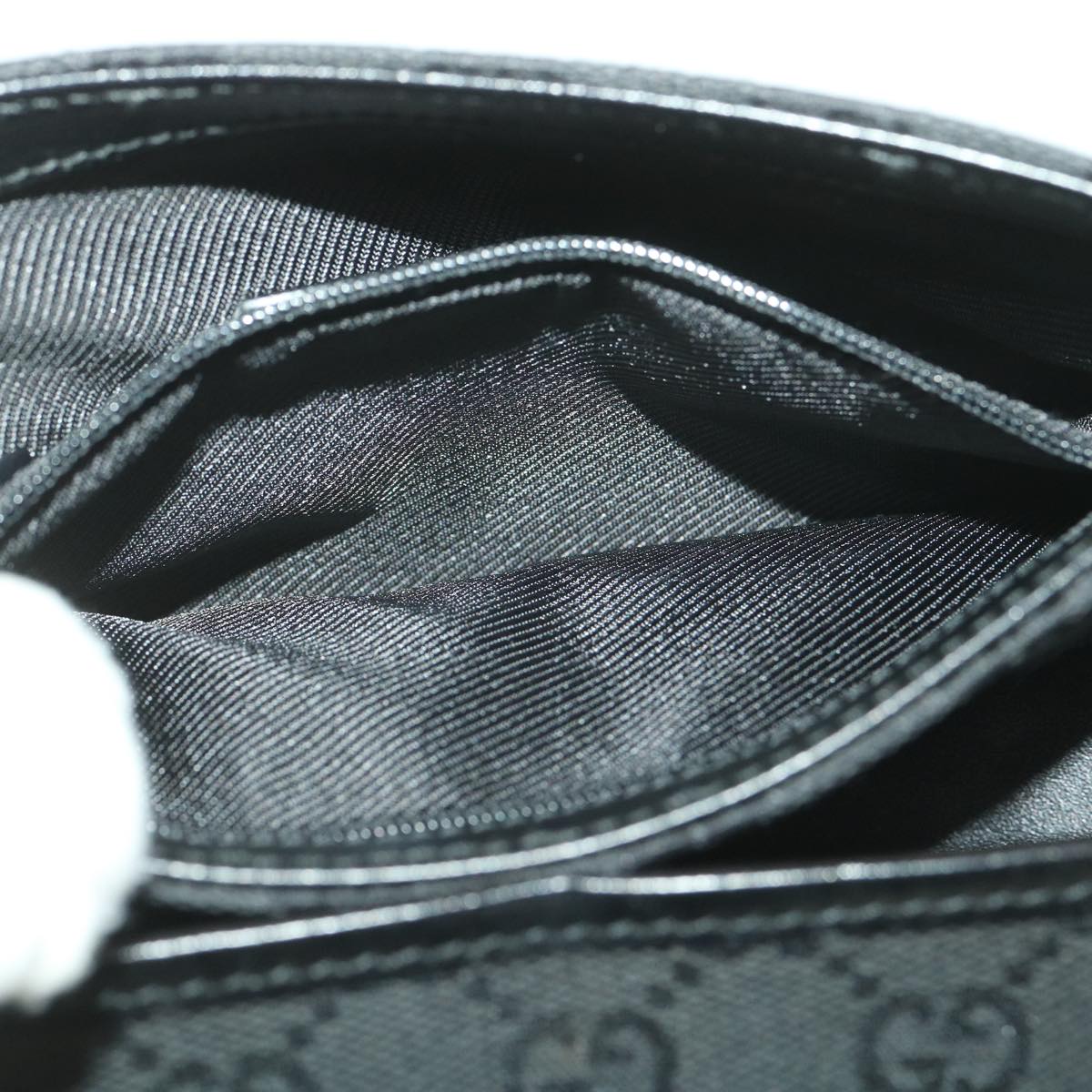 GUCCI GG Canvas Waist bag Black 92543 38318