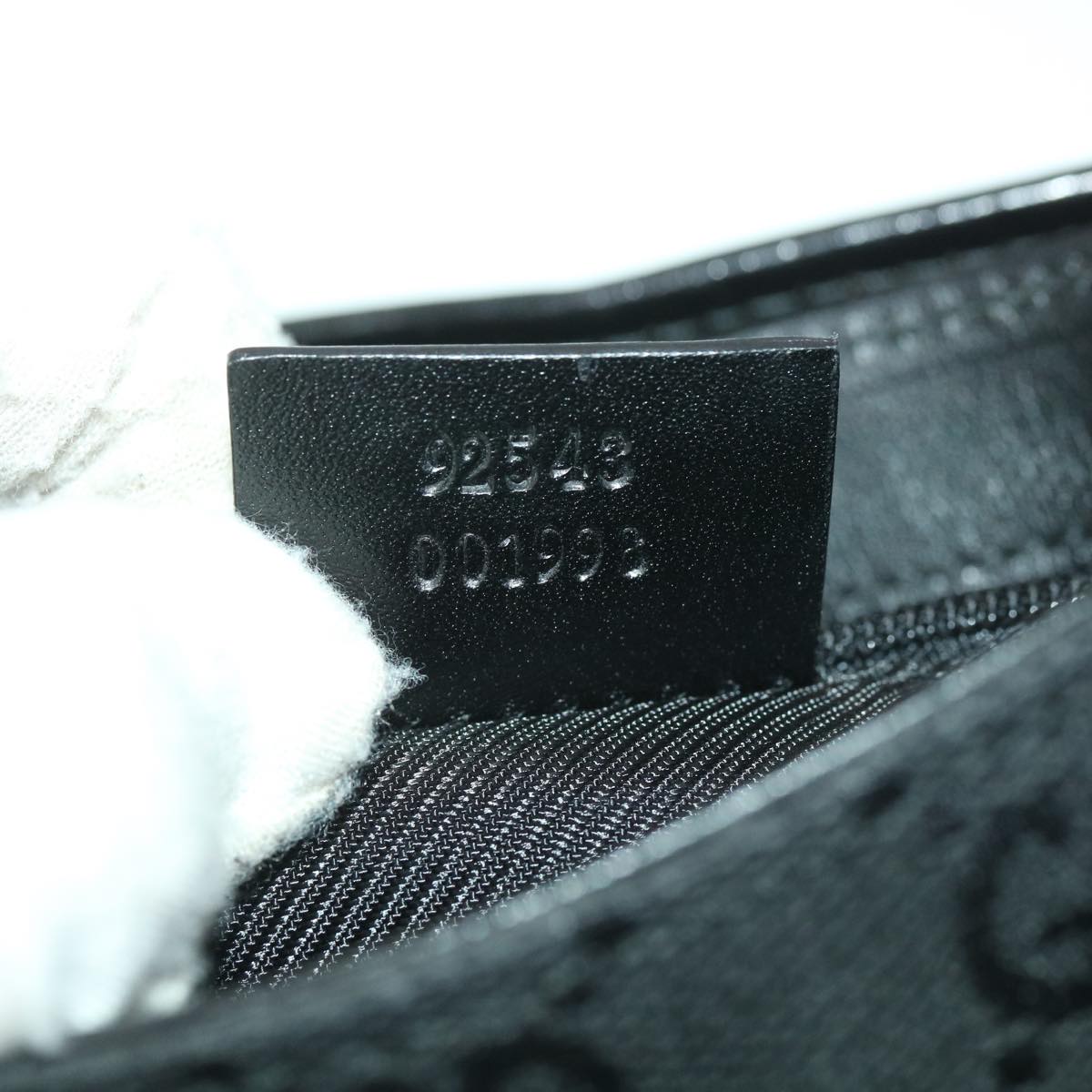 GUCCI GG Canvas Waist bag Black 92543 38318