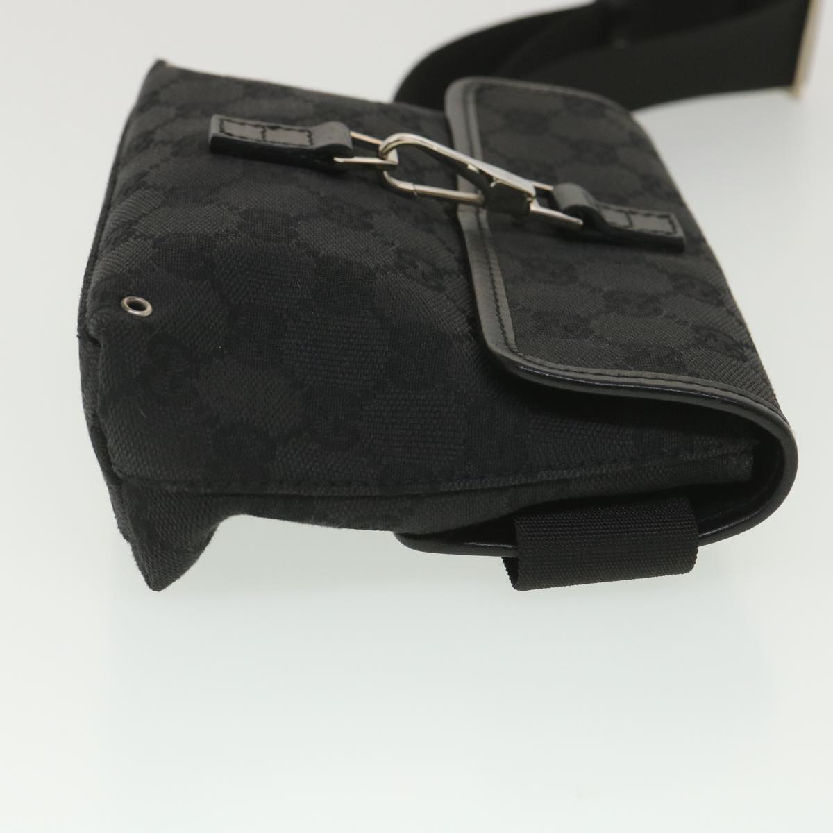 GUCCI GG Canvas Waist bag Black 92543 38318