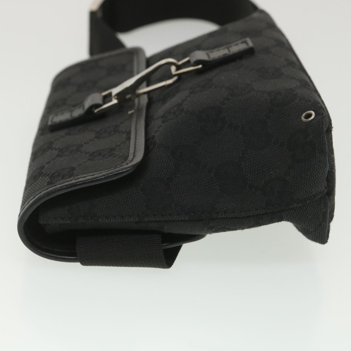 GUCCI GG Canvas Waist bag Black 92543 38318