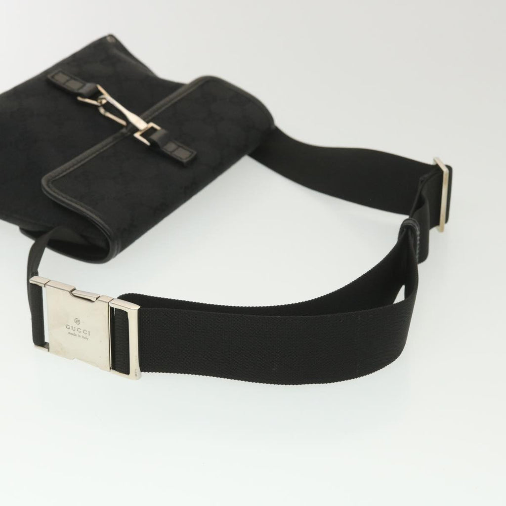 GUCCI GG Canvas Waist bag Black 92543 38318