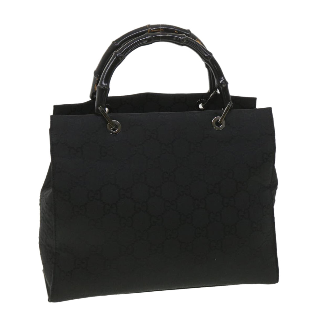 GUCCI GG Canvas Hand Bag Black 38354
