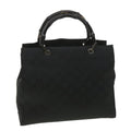 GUCCI GG Canvas Hand Bag Black 38354