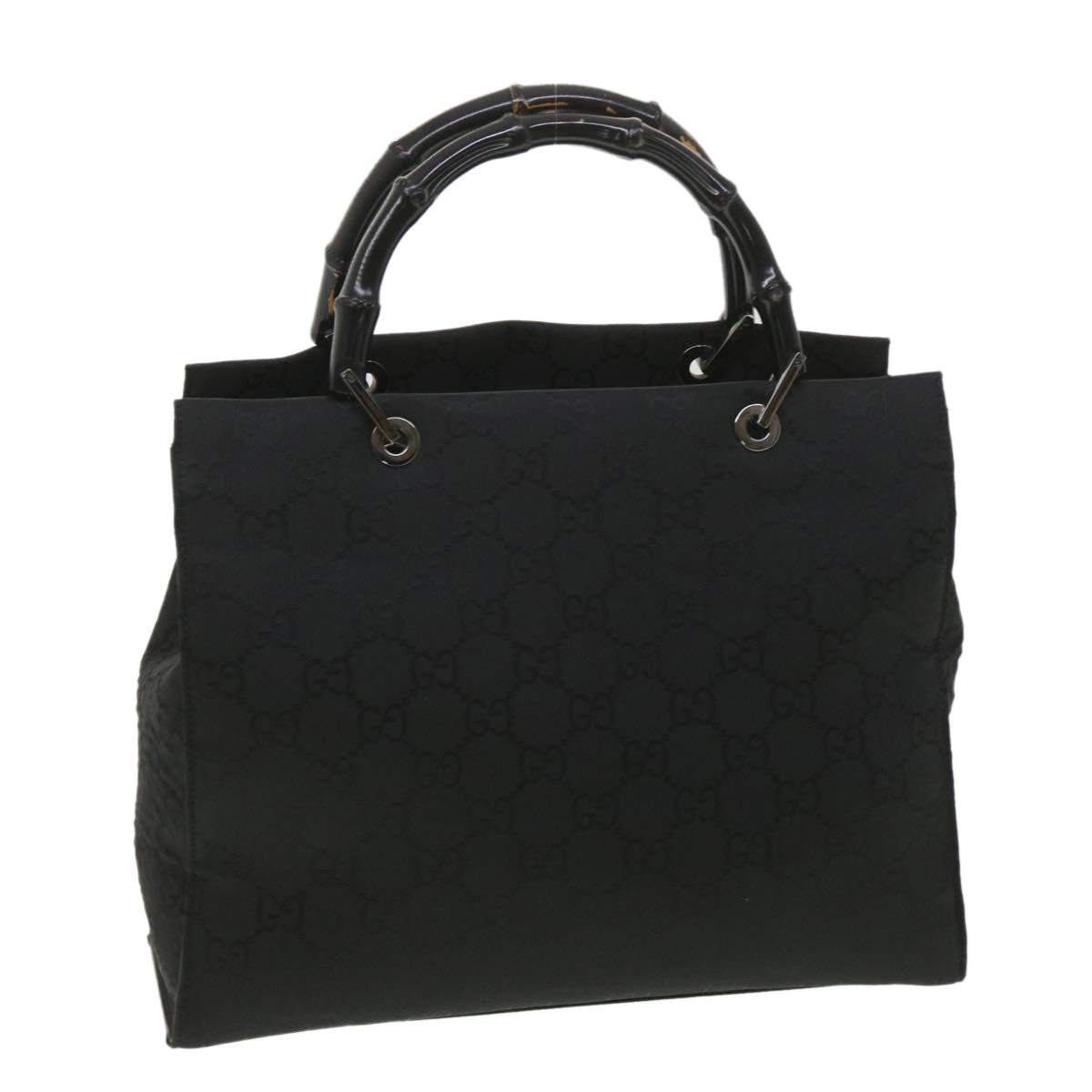 GUCCI GG Canvas Hand Bag Black 38354