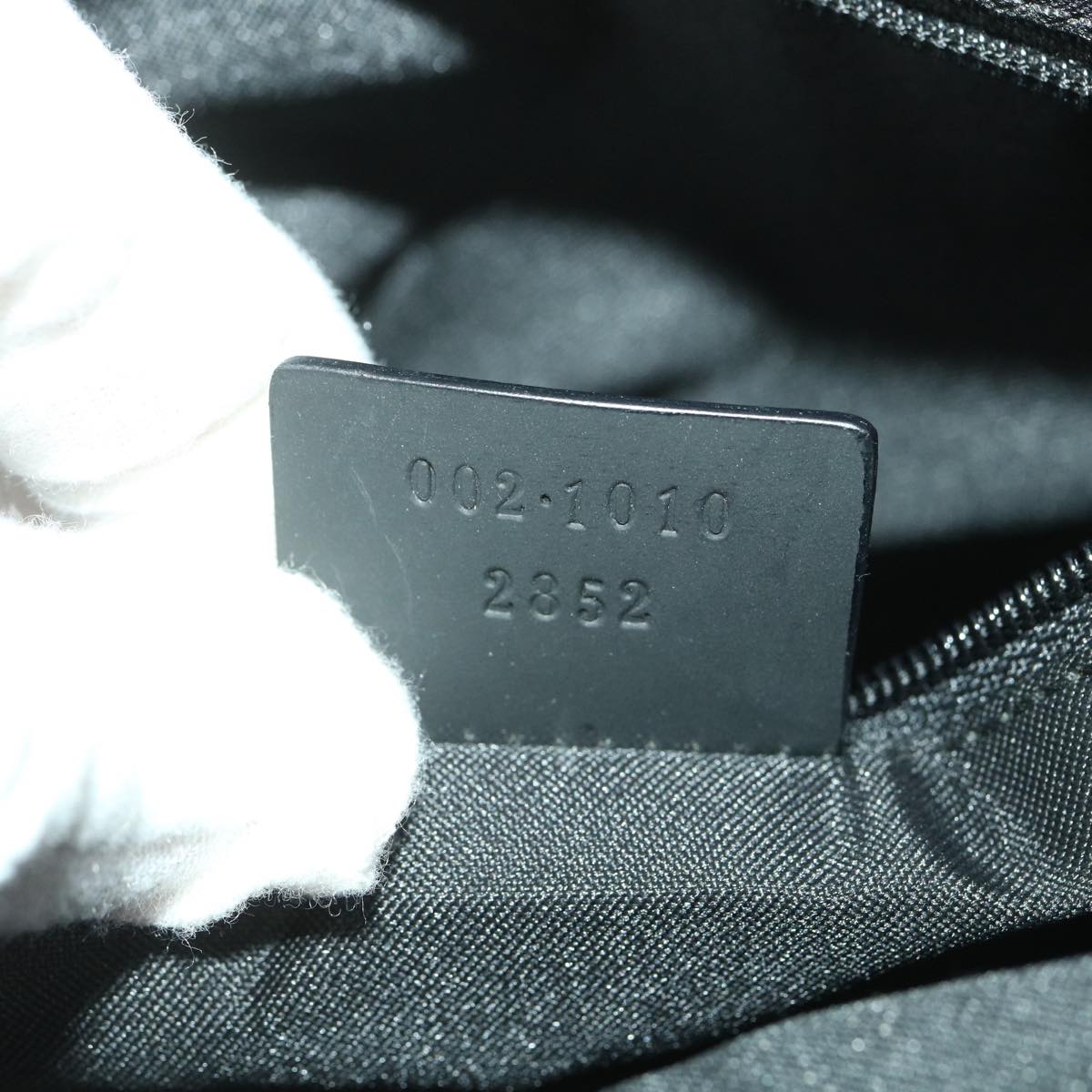 GUCCI GG Canvas Hand Bag Black 38354