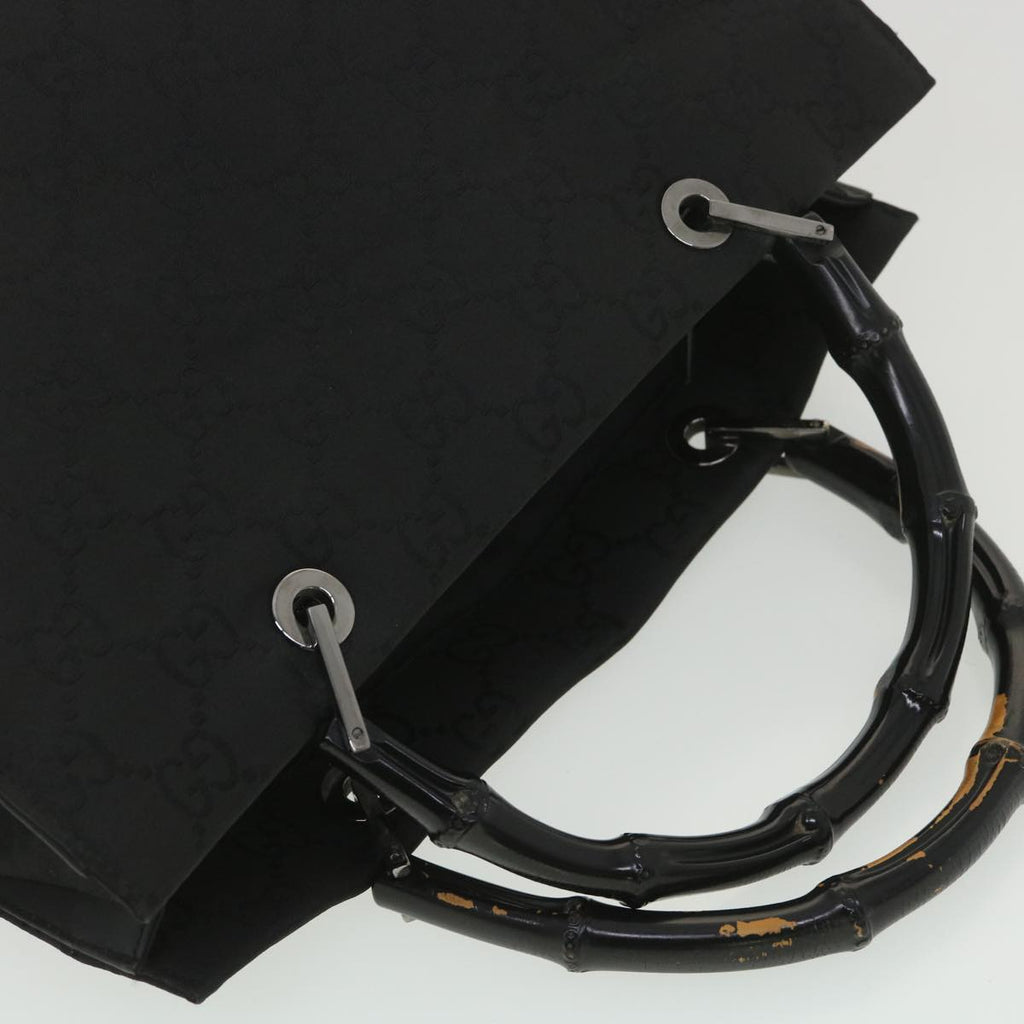 GUCCI GG Canvas Hand Bag Black 38354